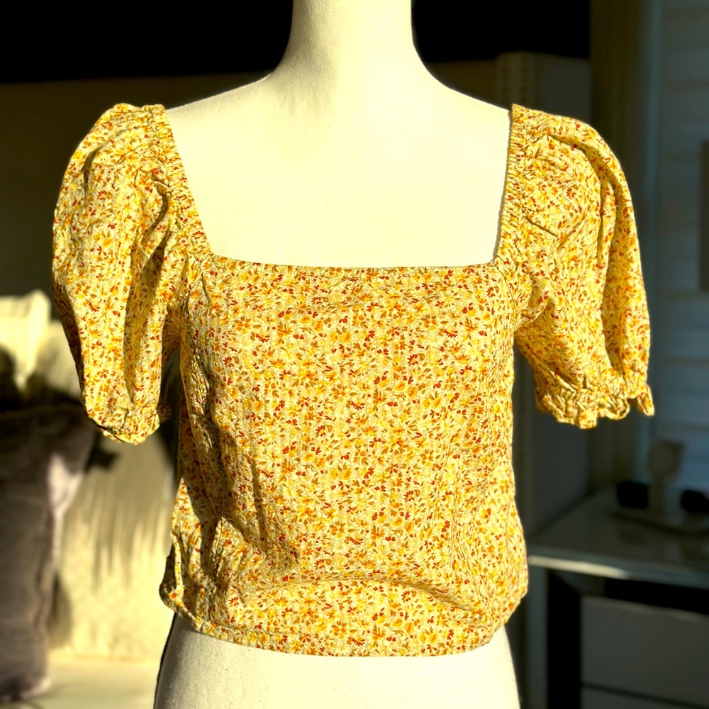Madewell Floral Top